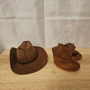 BUILD A BEAR Accessories - Felt COWBOY HAT & COWBOY BOOTS - Gently Used